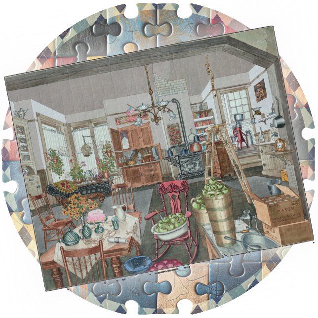 JIGSAW PUZZLE - Semi-Rural Kitchen & Dining Room (Creator Uploaded)