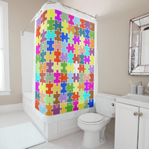 JigSaw Puzzle Shower Curtain