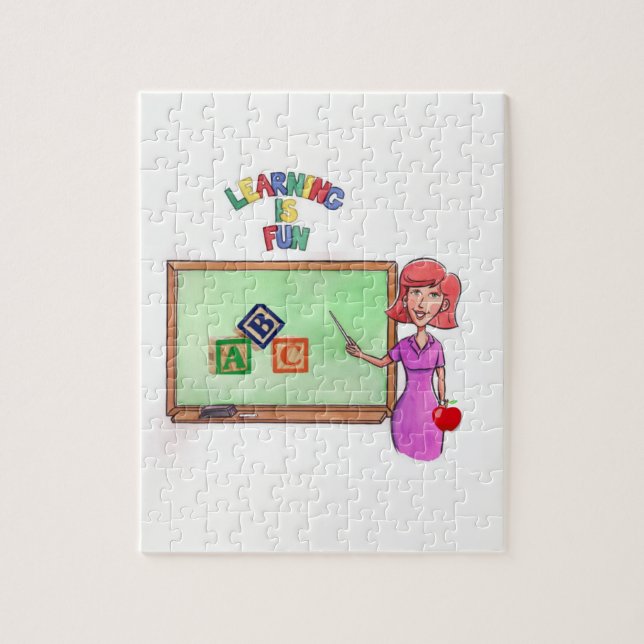 Jigsaw Puzzle Teacher (Vertical)
