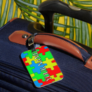 Jigsaw Puzzle Theme Personalized  Luggage Tag