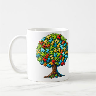 Jigsaw Puzzle Tree Coffee Mug
