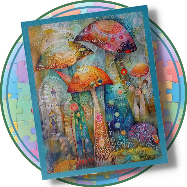 JIGSAW PUZZLE - Whimsical Mushrooms (Creator Uploaded)