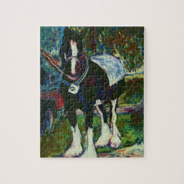 Jigsaw Puzzle with Shire Horse (Vertical)