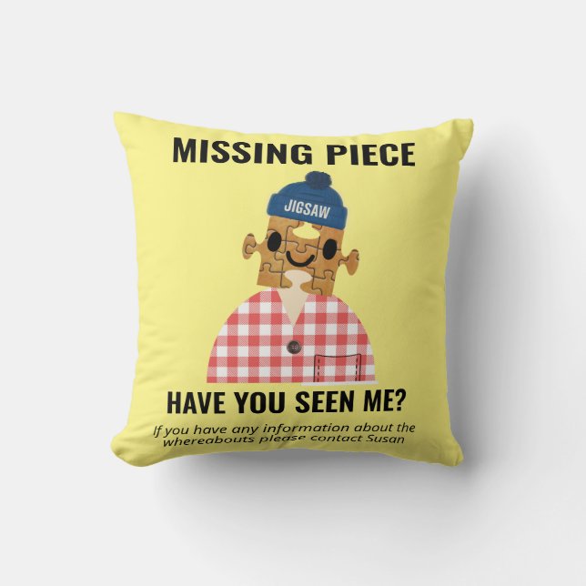 Jigsaw Puzzles fanatic puzzler mad Cushion (Front)