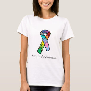 Jigsaw ribbon, Autism Awareness shirt