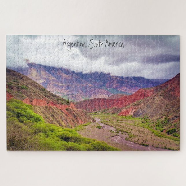 Jigsaw Travel Colourful Argentina Scenic Landscape Jigsaw Puzzle (Horizontal)