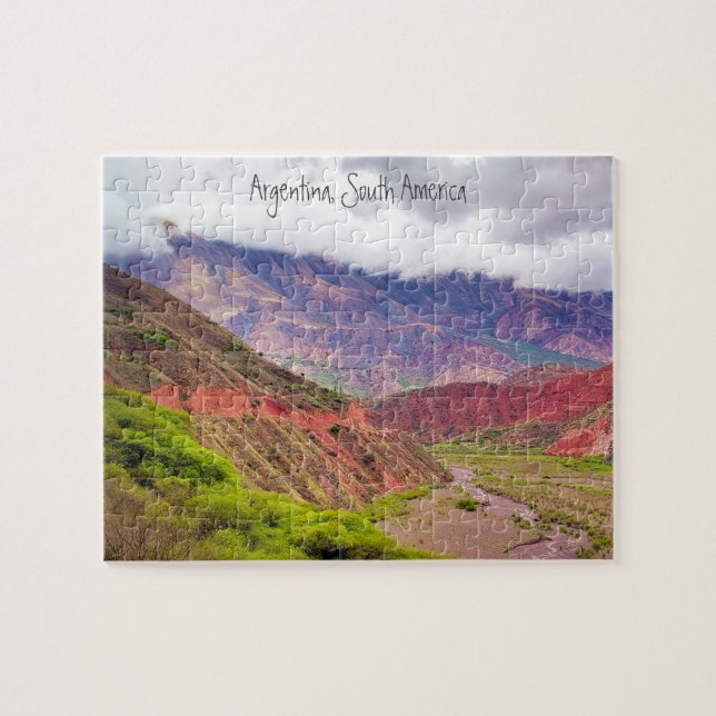 Jigsaw Travel Colourful Argentina Scenic Landscape Jigsaw Puzzle (Horizontal)