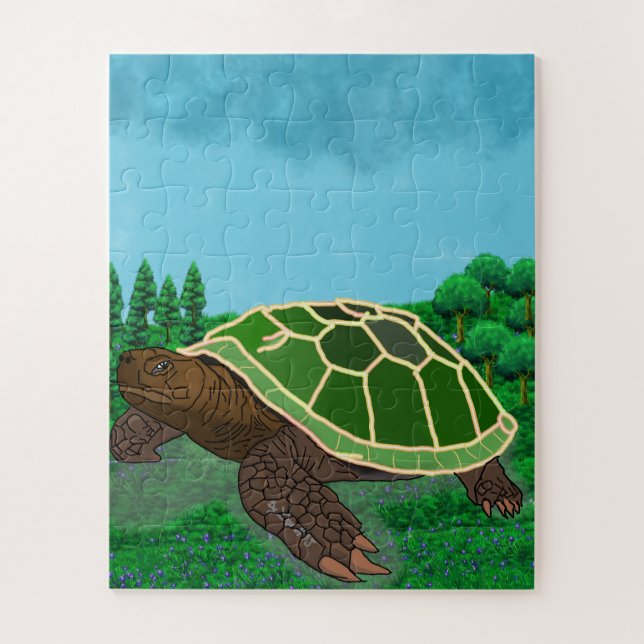 Jigsaw Turtle. Jigsaw Puzzle (Vertical)