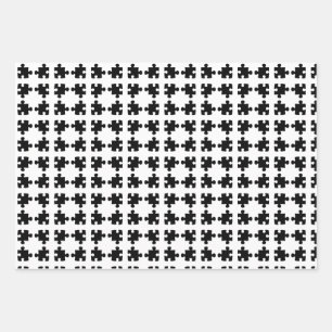 jigsaw wrapping paper sheet