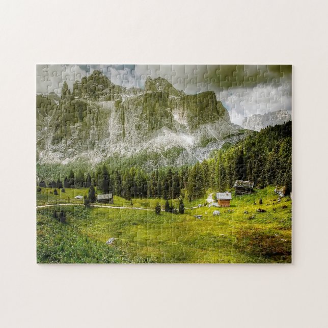Jigsaws Dolomites South Tyrol Alpine. Jigsaw Puzzle (Horizontal)