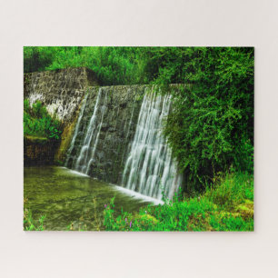 Jigsaws Poland Malopolska Lukowica Waterfall. Jigsaw Puzzle