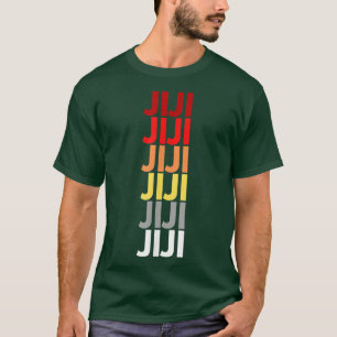 Jiji Grandfather in Japanese Colorful Name for Jij T-Shirt