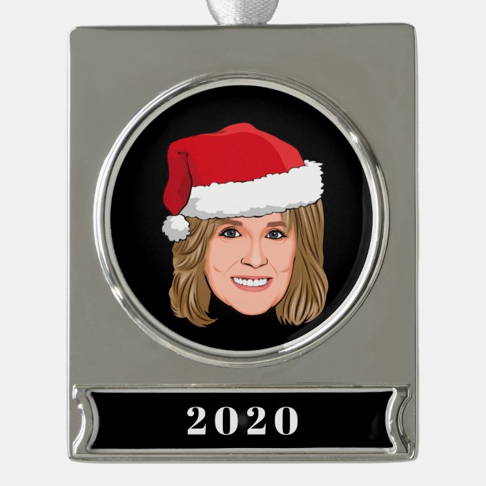 Jill Biden (FLOTUS) Christmas Silver Plated Banner