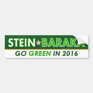 Jill Stein / Baraka - Green Party Bumper Sticker