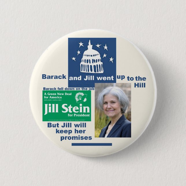Jill Stein for President 2012 6 Cm Round Badge (Front)