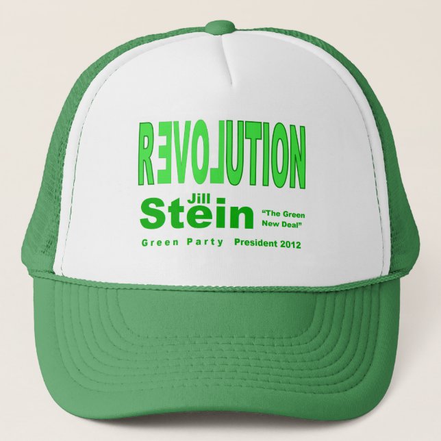 Jill Stein for President 2012 Green Party Trucker Hat (Front)