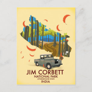 Jim Corbett National Park, Uttarakhand State Postcard