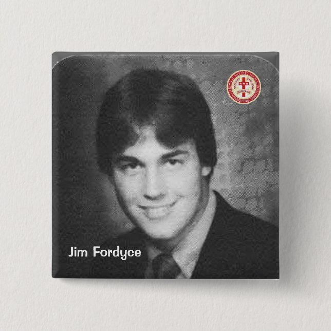 Jim Fordyce 15 Cm Square Badge (Front)