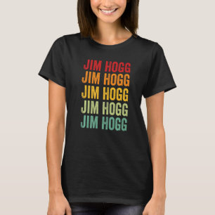 Jim Hogg County Texas Rainbow Text T-Shirt
