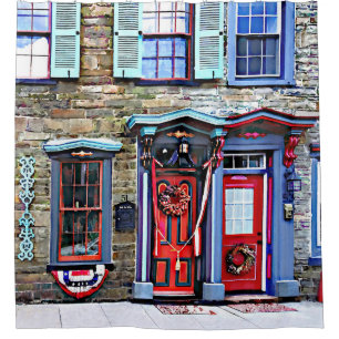 Jim Thorpe PA - Fancy Doors and Windows Shower Curtain