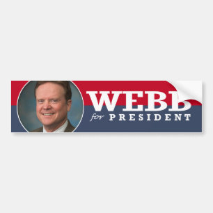 JIM WEBB 2016 BUMPER STICKER