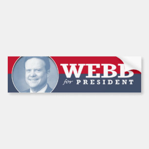 JIM WEBB 2016 BUMPER STICKER
