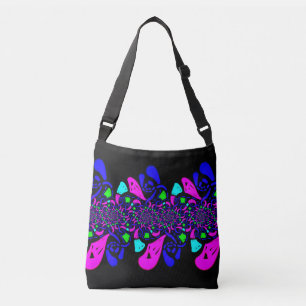 Jimette Colorful Design Tape-Bag Crossbody Bag