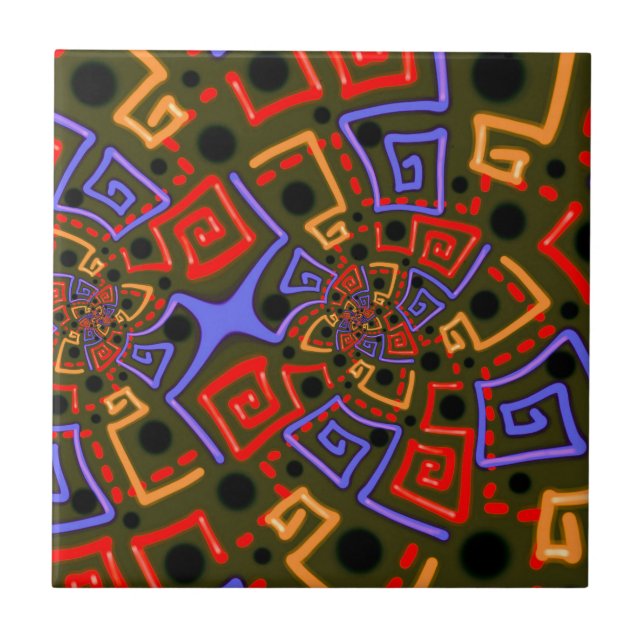 Jimette Design ceramic 2020 collection Tile (Front)