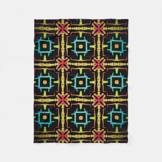 Jimette Design yellow orange polar blanket (Front)