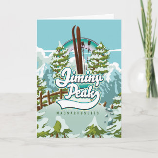 Jiminy Peak massachusetts skiing Holiday Card