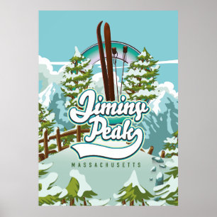 Jiminy Peak massachusetts skiing Poster