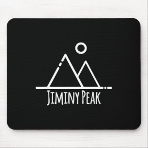 Jiminy Peak Mountain Machusetts Ski Skiing Rustic Mouse Mat