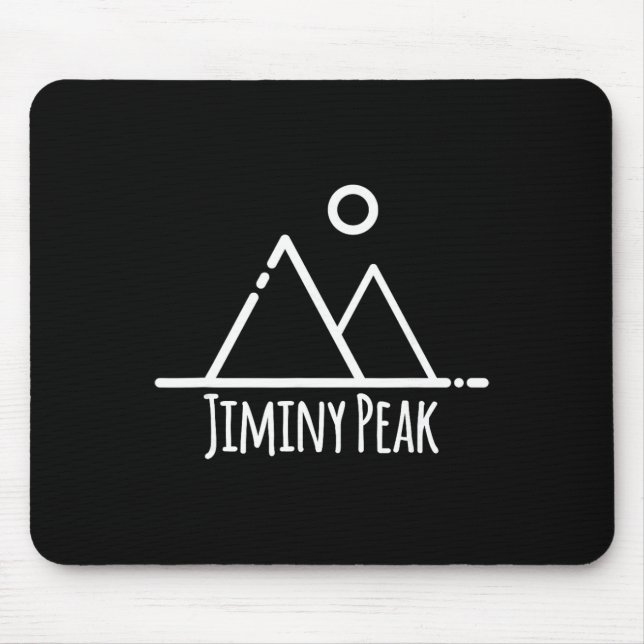 Jiminy Peak Mountain Machusetts Ski Skiing Rustic  Mouse Mat (Front)
