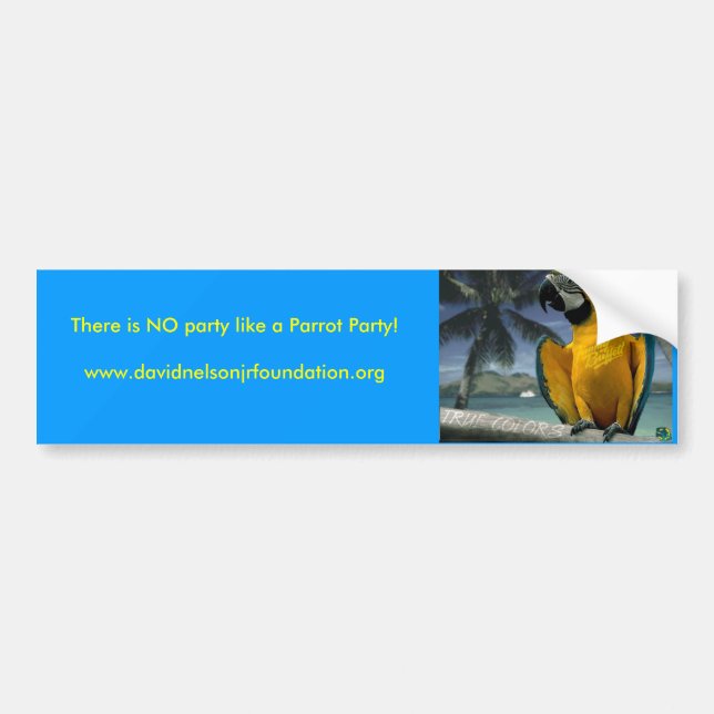 Jimmy Buffet Parrot, There is NO p... - Customised Bumper Sticker (Front)