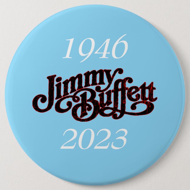 jimmy buffett  6 cm round badge (Front)