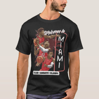 Jimmy Butler Bam Adebayo  Vic Oladipo Welcome Miam T-Shirt