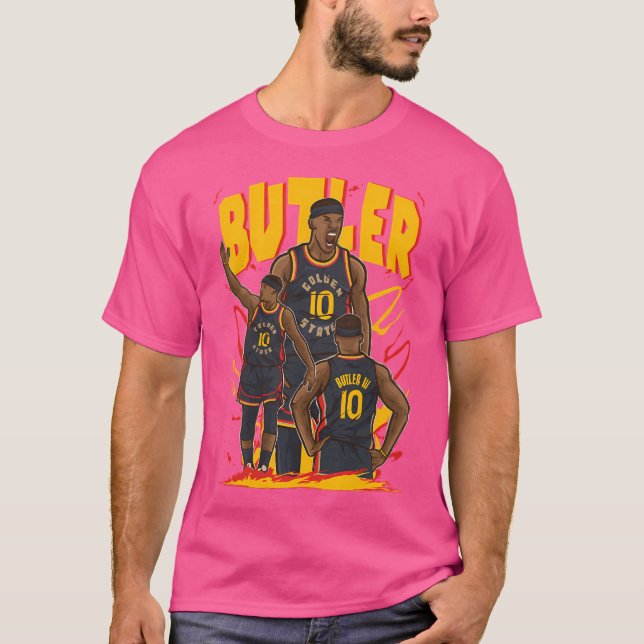 Jimmy Butler Golden State Cartoon T-Shirt (Front)
