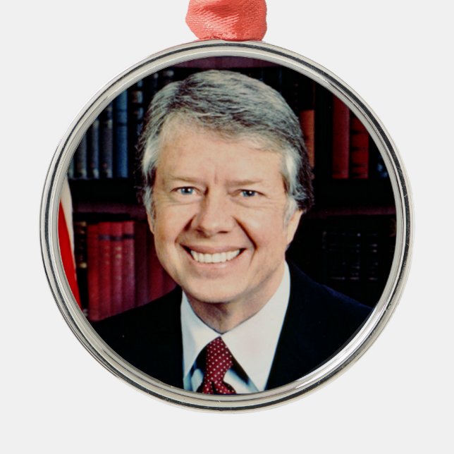 Jimmy Carter 39th US President Metal Tree Decoration (Front)