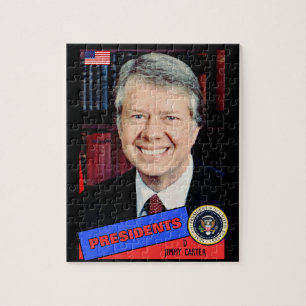 Jimmy Carter Baseball Card Jigsaw Puzzle