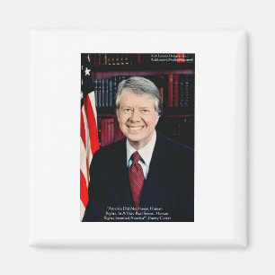 Jimmy Carter "Human Rights" Quote Gifts Tees Cards Magnet