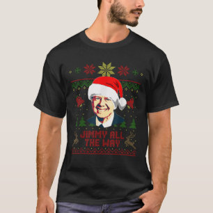 Jimmy Carter Jimmy All the Way Funny Christmas T-Shirt
