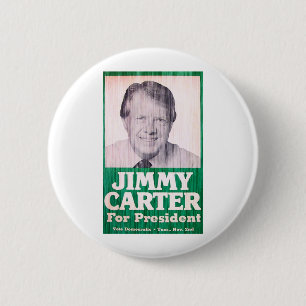 Jimmy Carter Vintage 6 Cm Round Badge