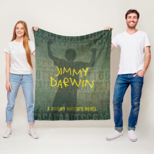 Jimmy Darwin Book Cover Fleece Blanket