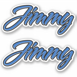 Jimmy name blue sticker Sticker Sticker Stickerset