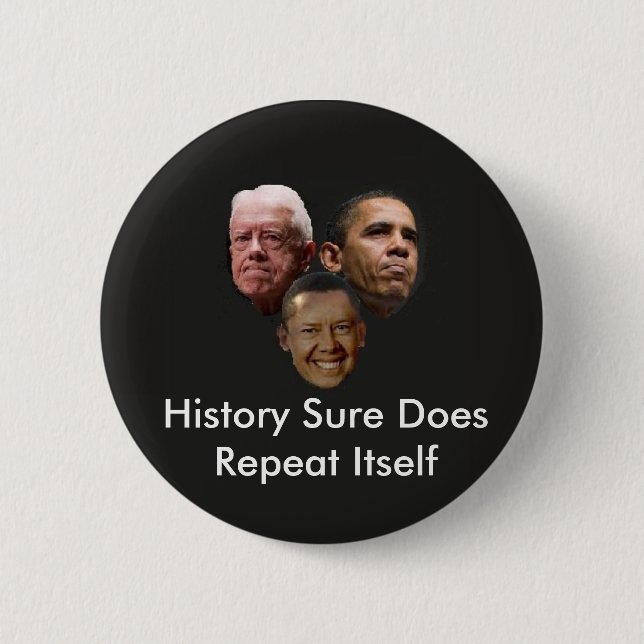 Jimmy Obama 6 Cm Round Badge (Front)