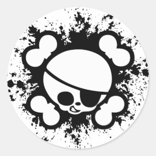 Jimmy Splat Classic Round Sticker