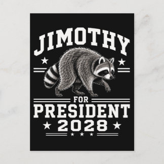 Jimothy for president 2028 invitation postcard