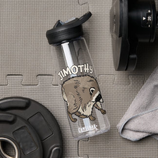 Jimothy Raccoon Comic Style Animal Water Bottle
