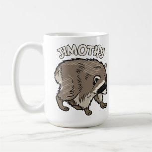Jimothy Racoon Comic Style Animal Coffee Mug