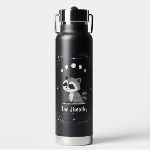 Jimothy Racoon Tarot Inspiration Cute Funny Viral Water Bottle